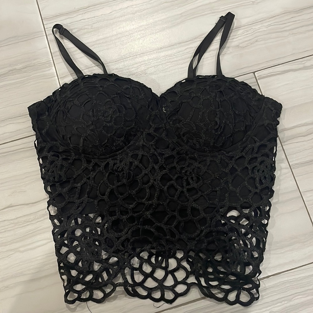 Black Rave Festival Crop Top